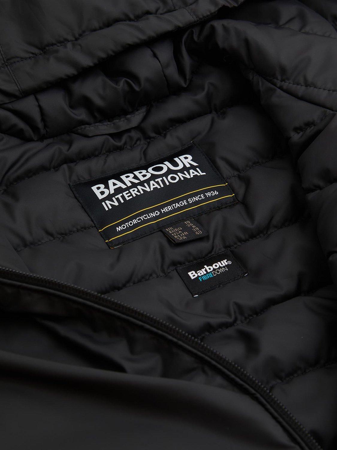 Product image 7 of 7, which shows Barbour International Equinox Quilted Sweatshirt, Black, 8