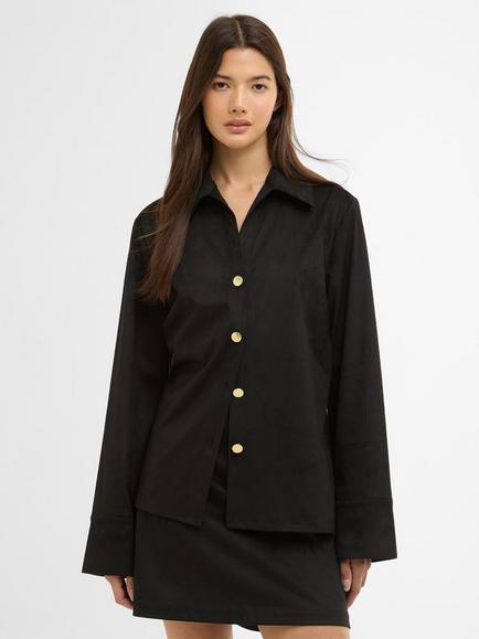 Barbour International Nia Overshirt, Black, Black