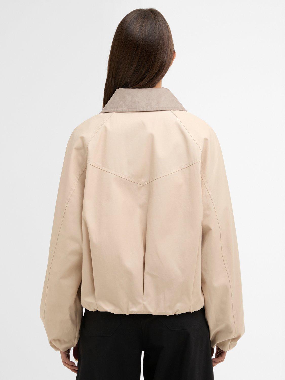 Product image 2 of 7, which shows Barbour International Ozara Barn Jacket, Beige, 8