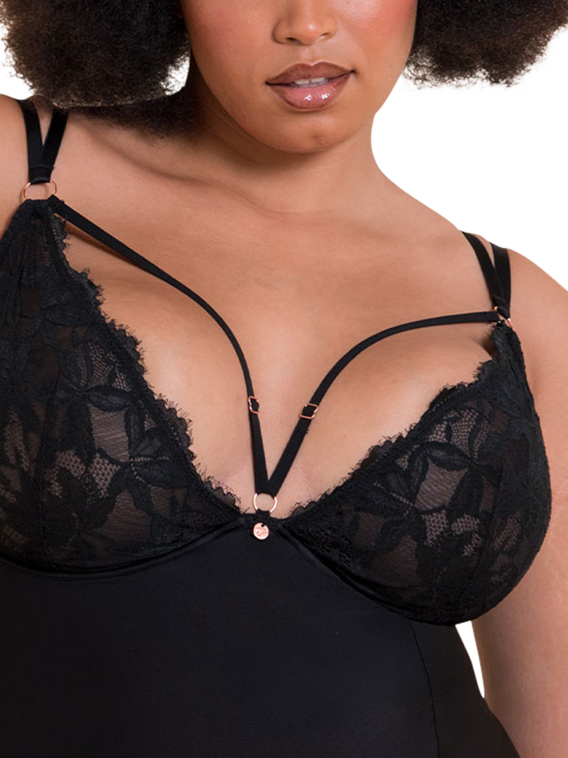 Product image 5 of 6, which shows Curvy Kate Embrace Chemise, Black, 30E