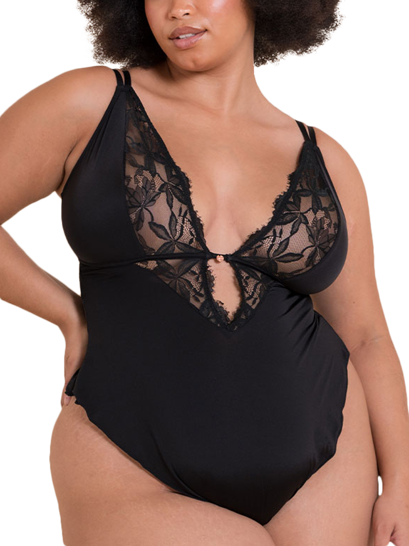 Product image 1 of 6, which shows Curvy Kate Embrace Teddy, Black, S