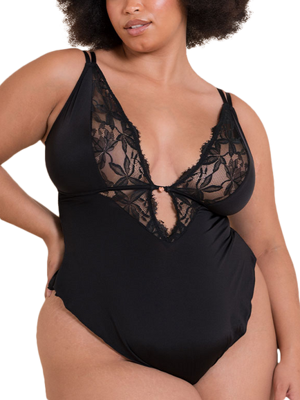 Curvy Kate Embrace Teddy, Black, Black