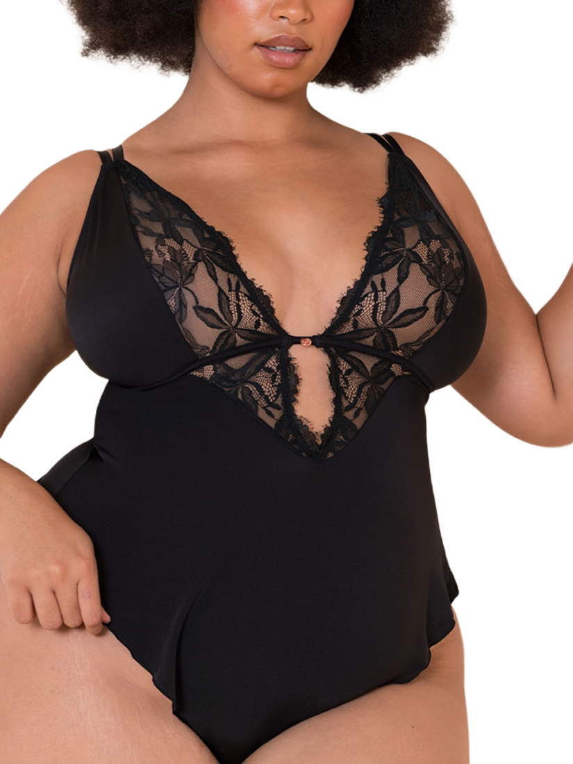 Product image 2 of 6, which shows Curvy Kate Embrace Teddy, Black, S