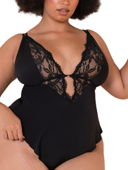 Curvy Kate Embrace Teddy, Black - view 2, Black