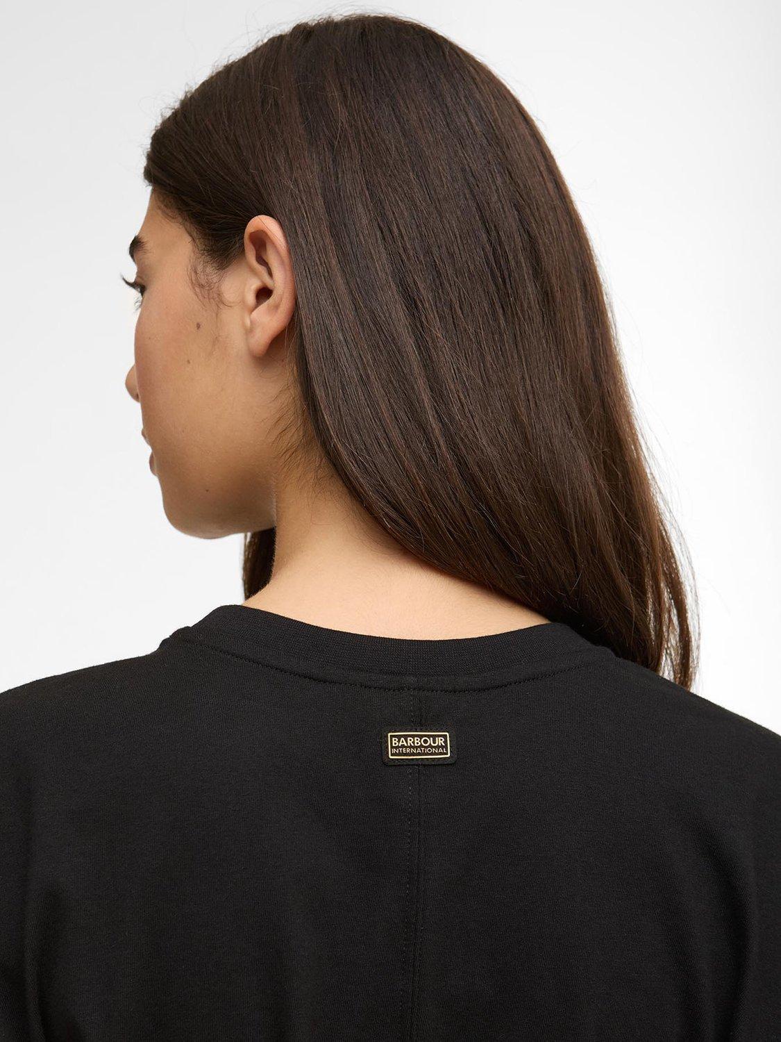 Product image 6 of 6, which shows Barbour International Alexis Belted Top, Black, 8