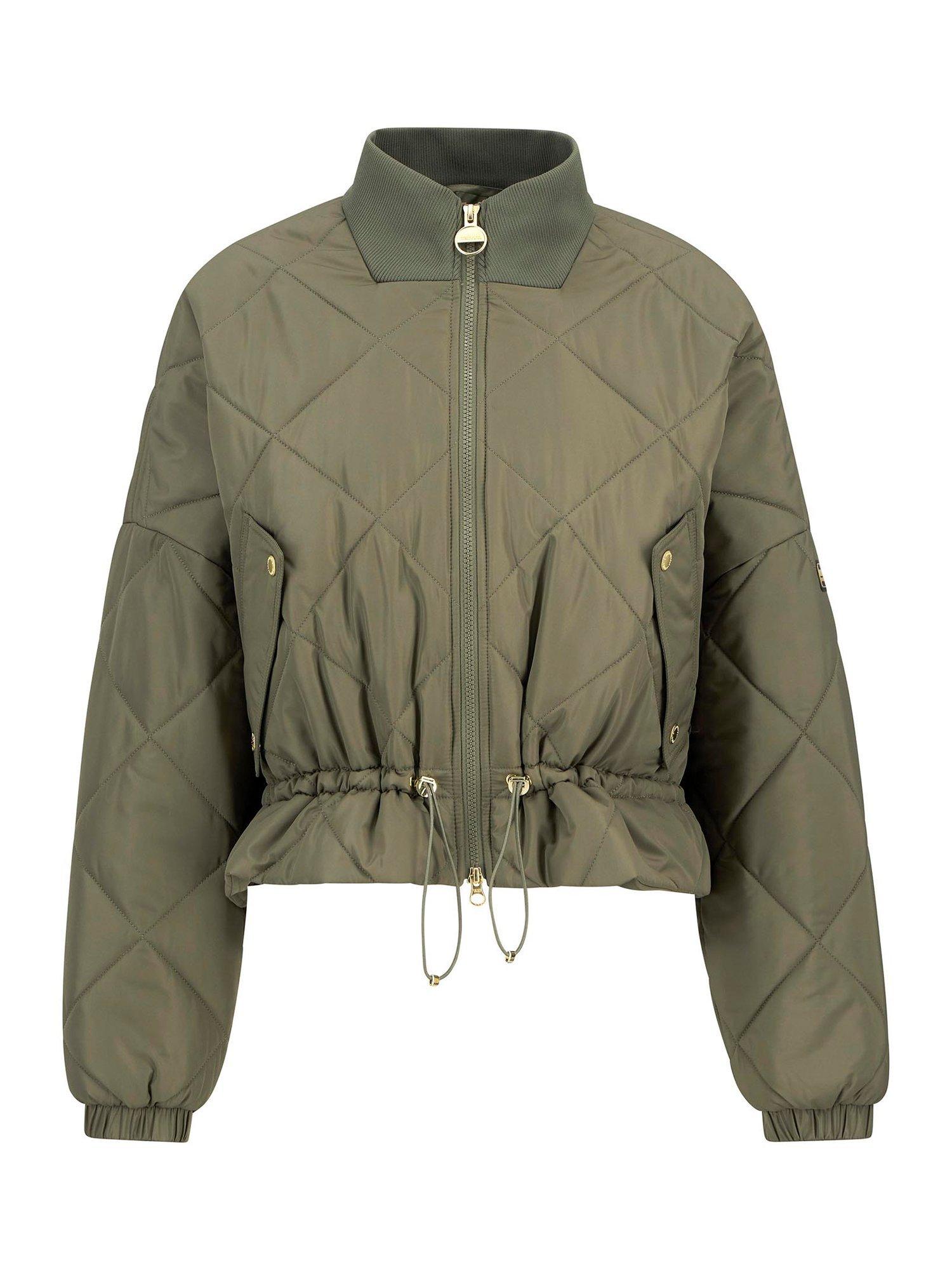Product image 4 of 7, which shows Barbour International Pagan Quilted Jacket, Khaki, 8