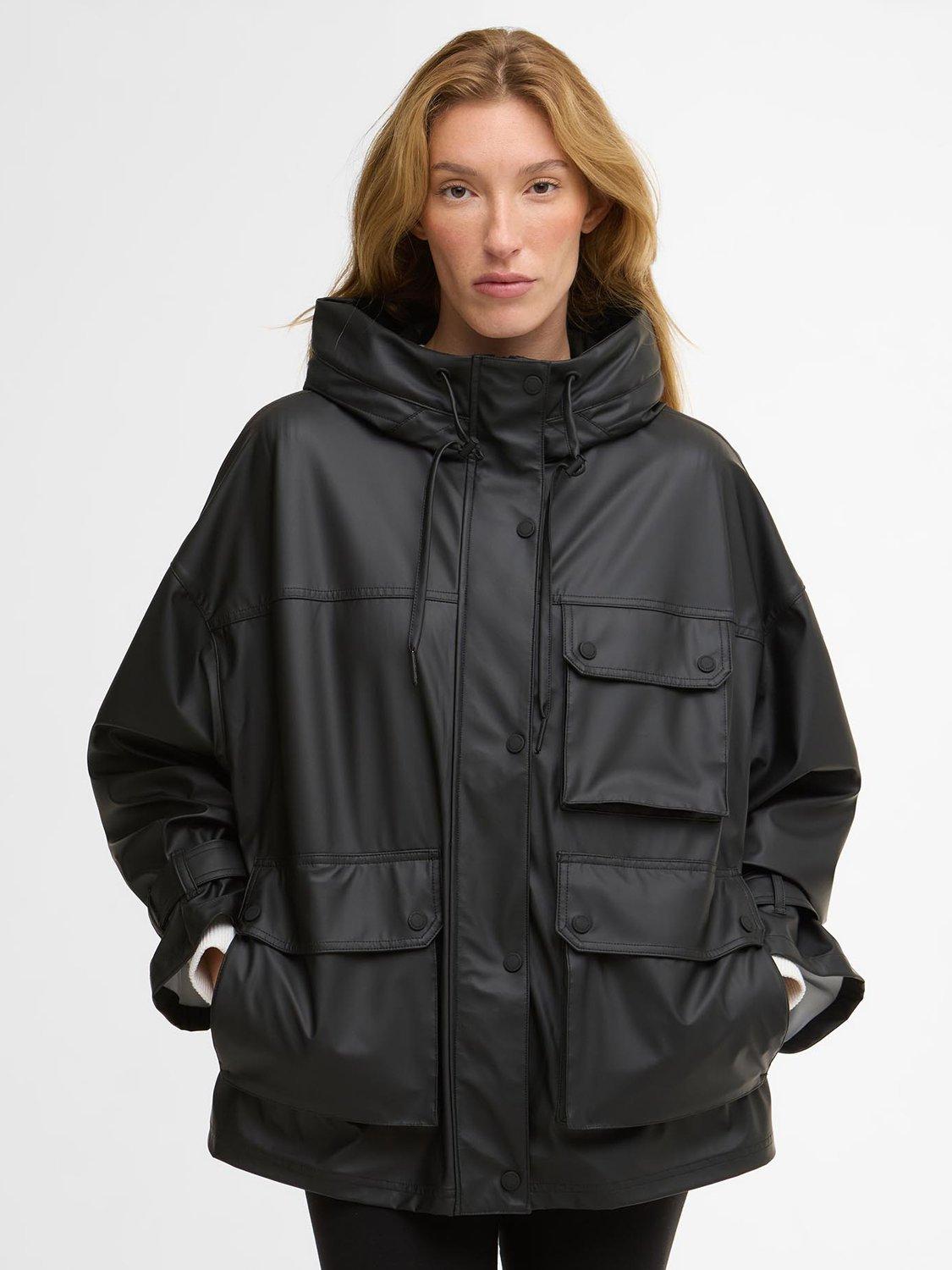 Product image 1 of 8, which shows Barbour International Tika Showerproof Jacket, Black, 8