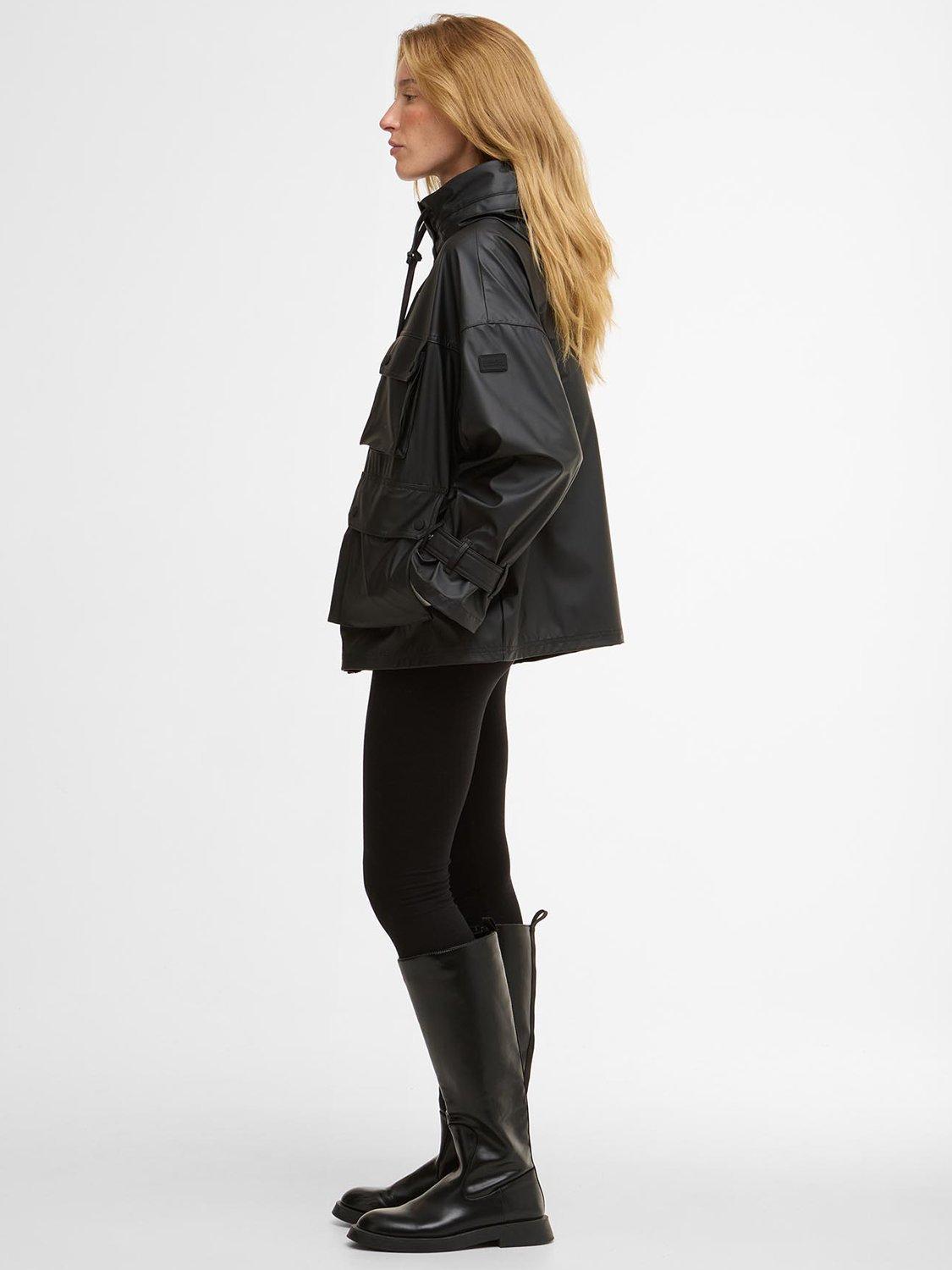 Product image 3 of 8, which shows Barbour International Tika Showerproof Jacket, Black, 8