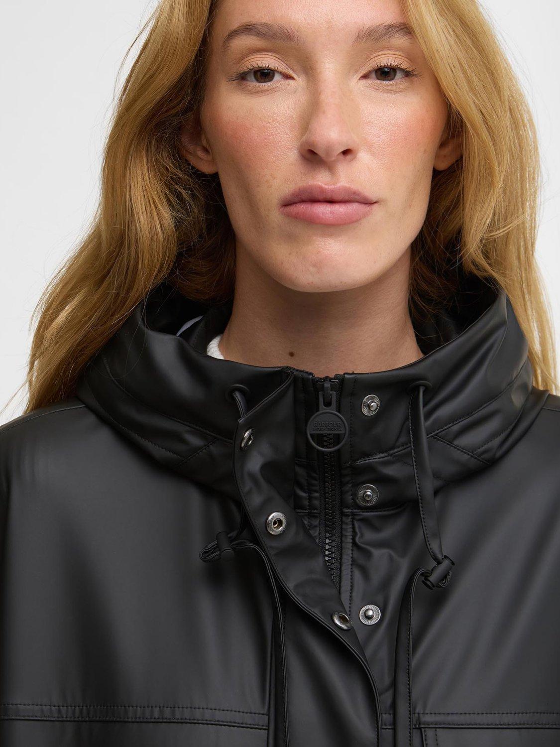 Product image 5 of 8, which shows Barbour International Tika Showerproof Jacket, Black, 8