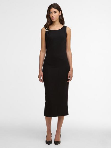 Barbour International Gigi Sleeveless Midi Dress, Black, Black