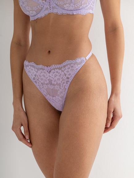 Pour Moi Fleur G-String Thong, Lilac - view 2, Lilac