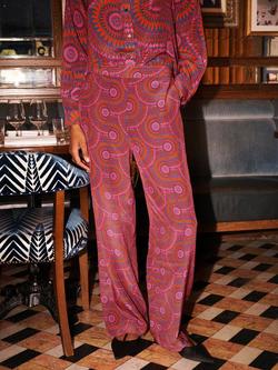 NRBY Thea Batik Trousers, Pink Batik Print