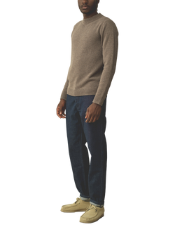 Maison Standards Esteban Wool Crew Neck Jumper, Beige, Beige