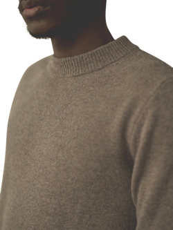 Maison Standards Esteban Wool Crew Neck Jumper, Beige - view 2, Beige