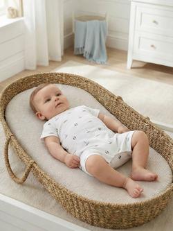 Rosa & Blue Baby Nautical Romper Suit, White - view 2, White