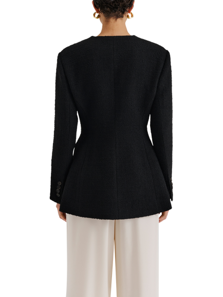 Malina Carol Wool Blend Blazer - view 2, Black
