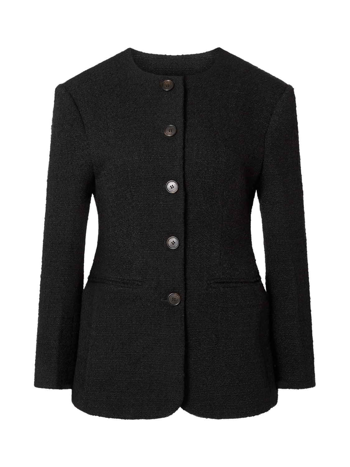 Product image 5 of 5, which shows Malina Carol Wool Blend Blazer, Black, XS