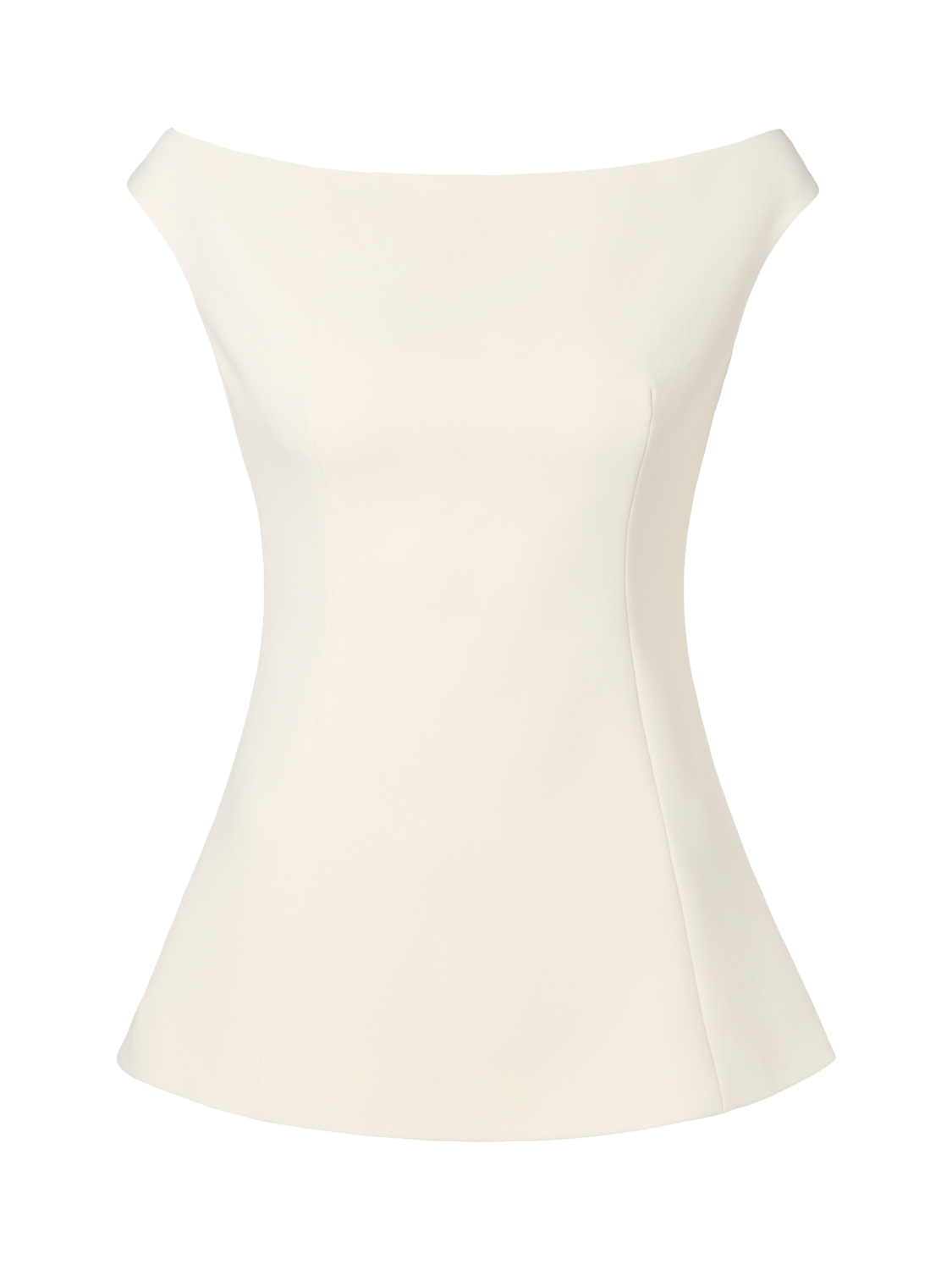 Product image 5 of 5, which shows Malina Diora Off Shoulder Boat Neck Blouse, Vanilla, 8