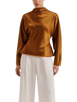 Malina Zora Satin Bouse, Amber, Amber