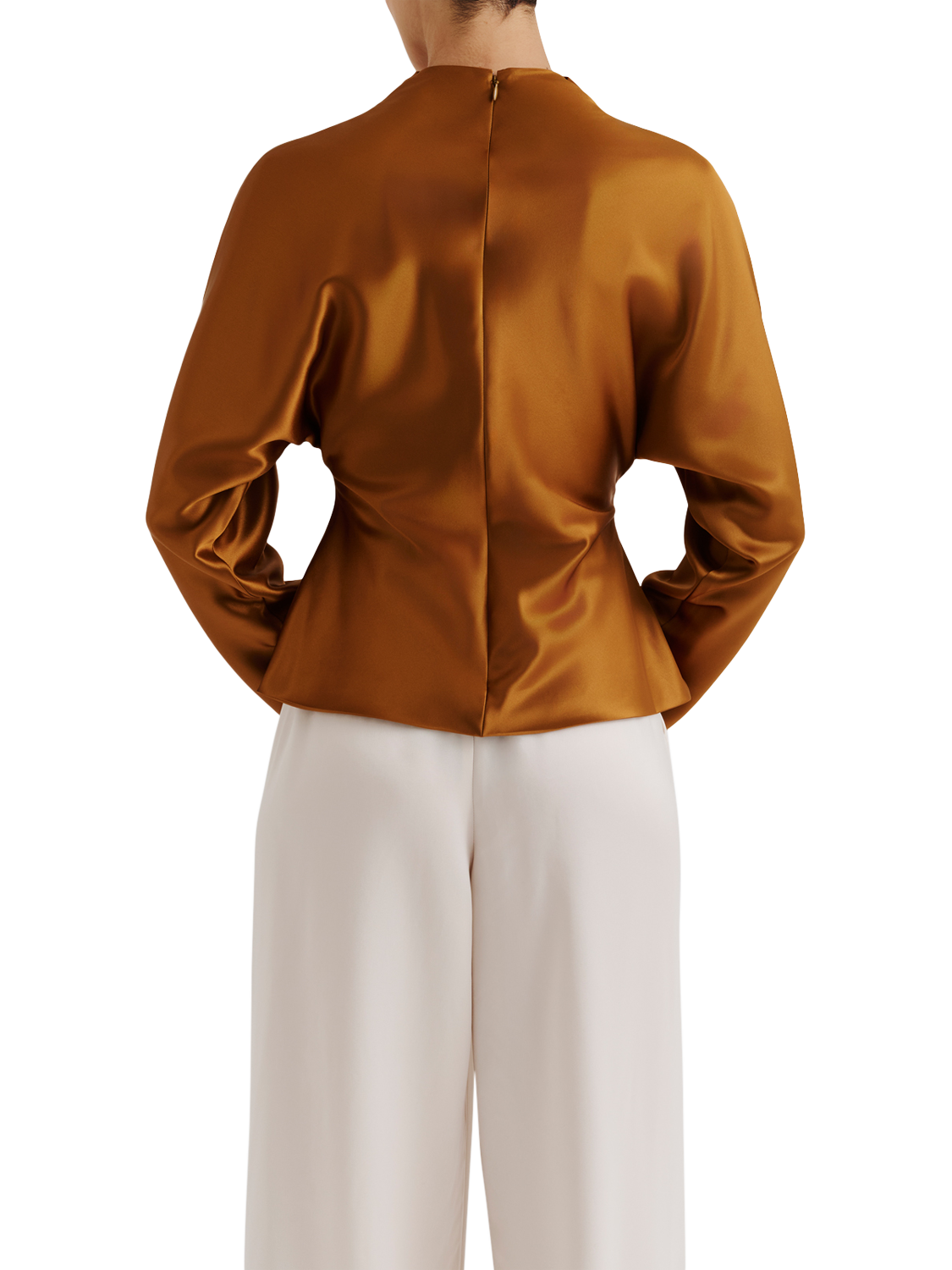 Product image 2 of 5, which shows Malina Zora Satin Bouse, Amber, 8