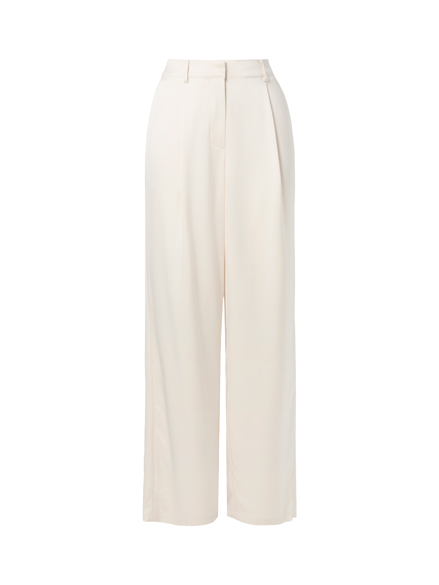 Product image 5 of 5, which shows Malina Sarah Satin Trousers, Vanilla, XS