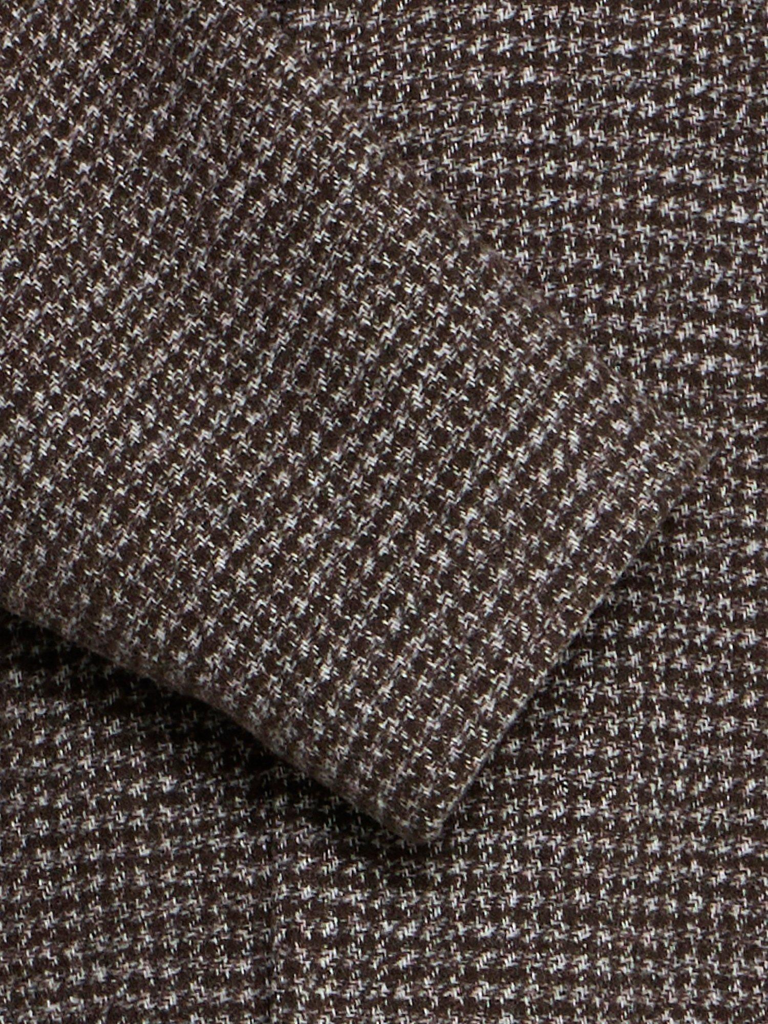 Product image 7 of 7, which shows Casual Friday Fridolf Houndstooth Wool Blend Coat, Demitasse, XXL
