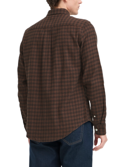 Casual Friday Benedict Cotton Regular Fit Check Shirt, Brown/Multi - view 2, Brown/Multi