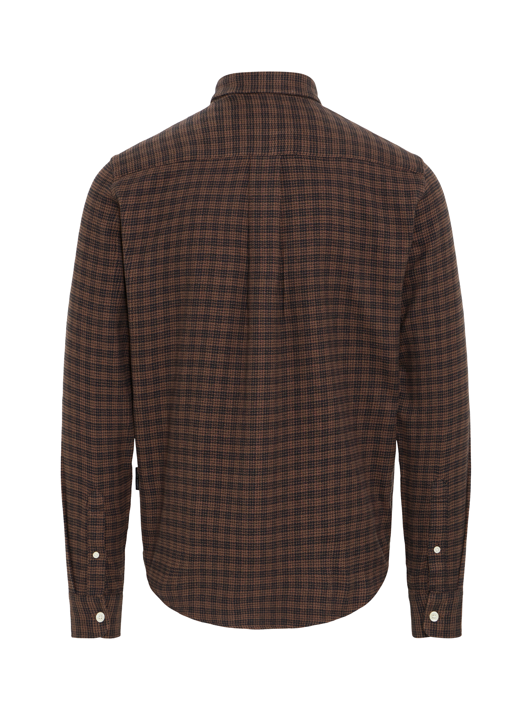 Product image 6 of 7, which shows Casual Friday Benedict Cotton Regular Fit Check Shirt, Brown/Multi, XXL