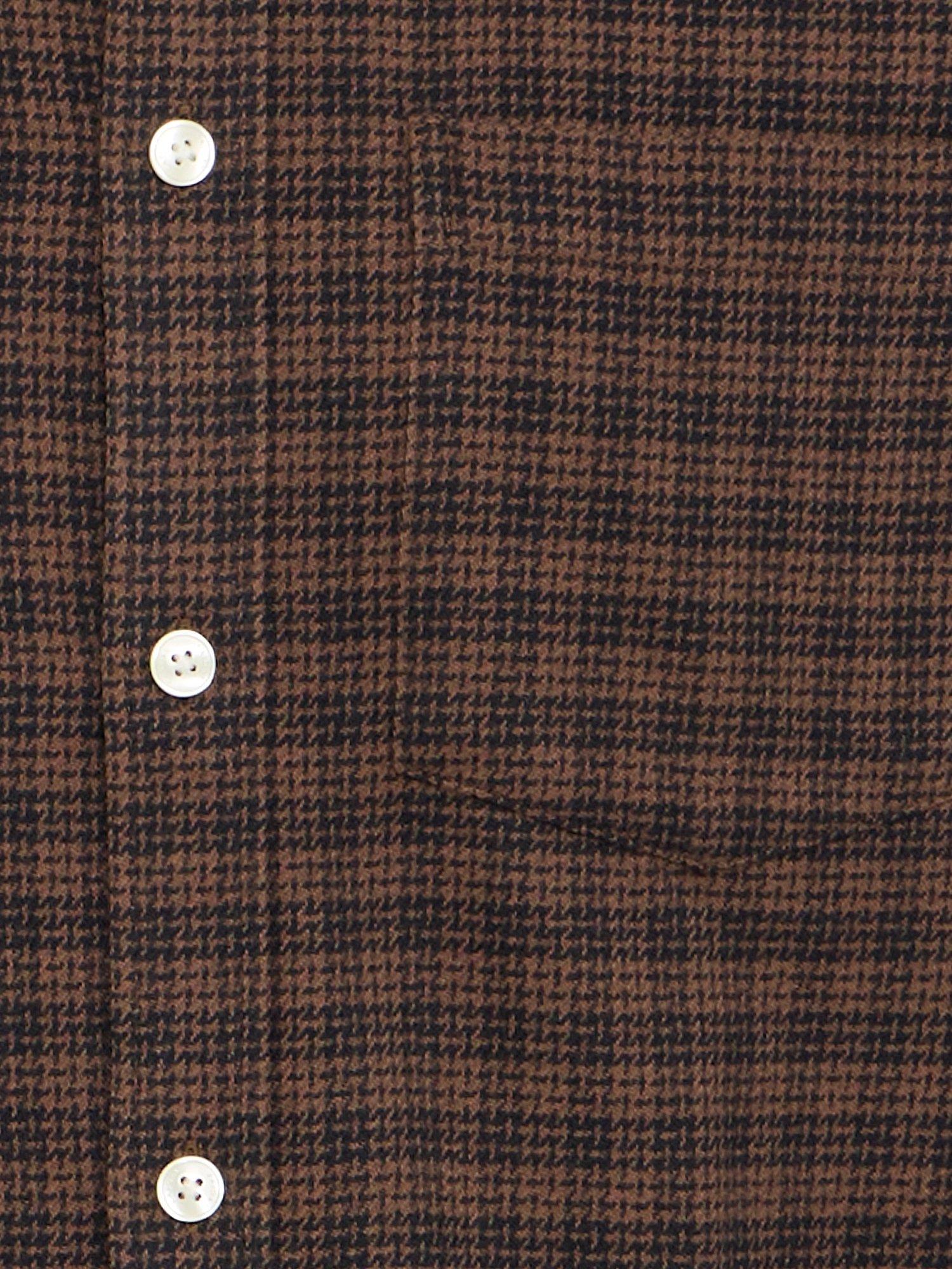 Product image 7 of 7, which shows Casual Friday Benedict Cotton Regular Fit Check Shirt, Brown/Multi, XXL