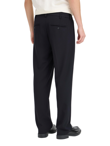 Casual Friday Pierce Loose Fit Pleated Trousers, Black Beauty - view 2, Black Beauty