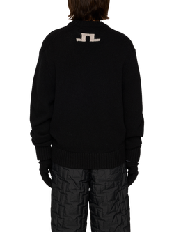 J.Lindeberg Fabian Wool Apres Jumper - view 2, Black