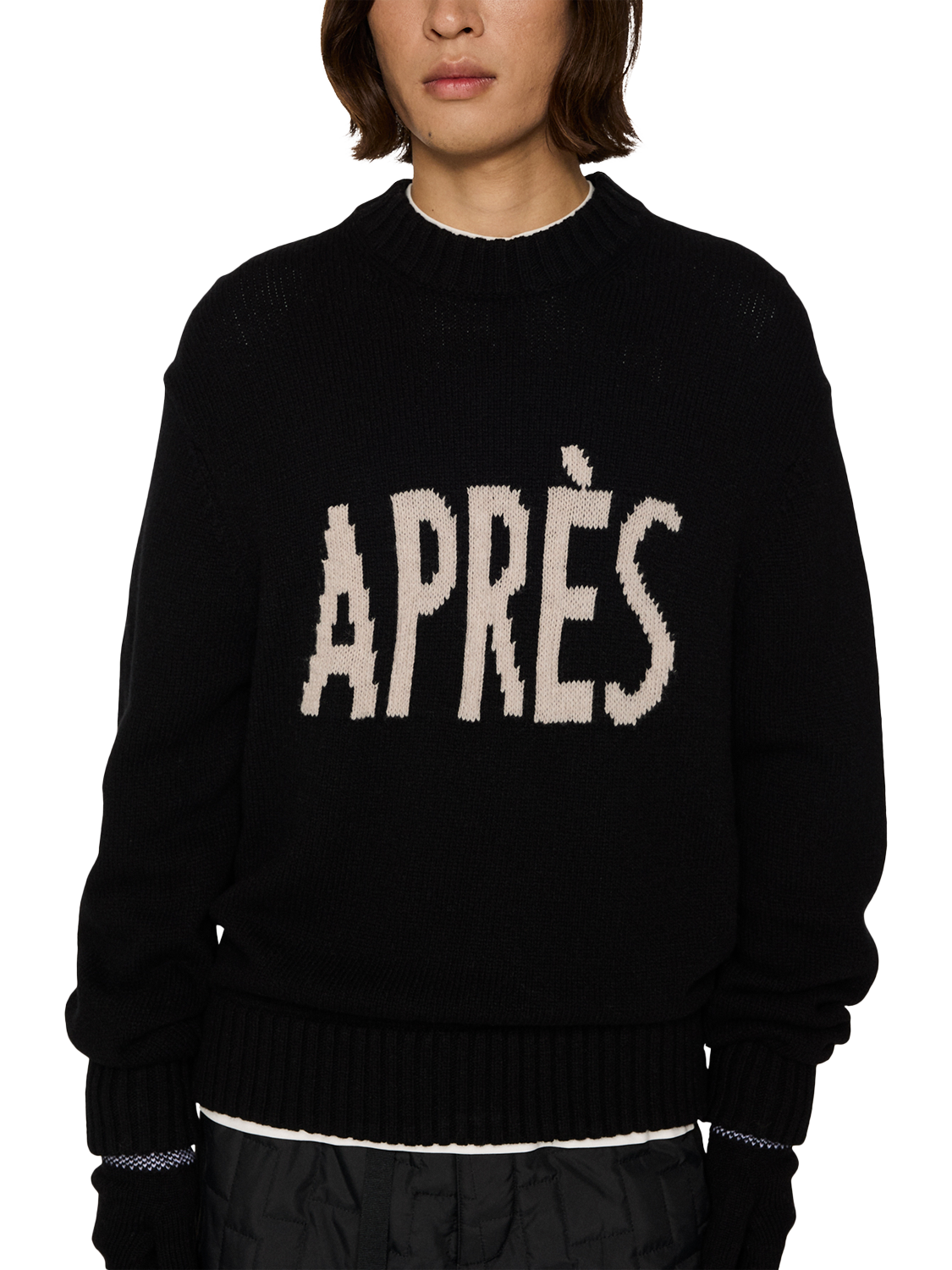 Product image 4 of 5, which shows J.Lindeberg Fabian Wool Apres Jumper, Black, XXL