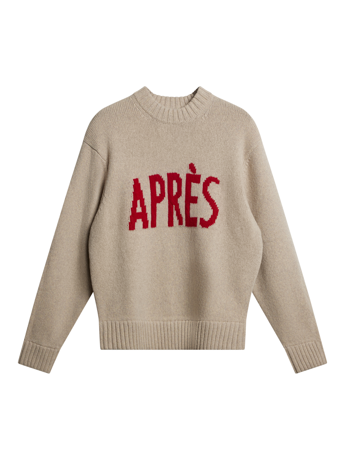 Product image 5 of 5, which shows J.Lindeberg Fabian Wool Apres Jumper, Moonbeam, XXL