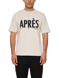 J.Lindeberg Hale Cotton Regular Fit Short Sleeve Logo T-Shirt, Moonbeam