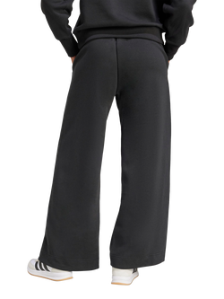 adidas Fleece Wide Leg Joggers, Black - view 2, Black