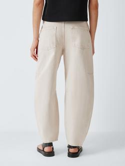 AND/OR Mid Rise Barrel Leg Jeans - view 2, Ecru Brown Overdye