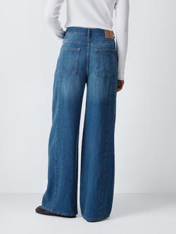 AND/OR Wide Leg Seam Detail Jeans - view 2, Mid Wash Blue
