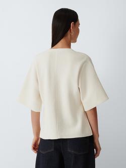 John Lewis Cotton Blend Kimono Cardigan - view 2, Off White