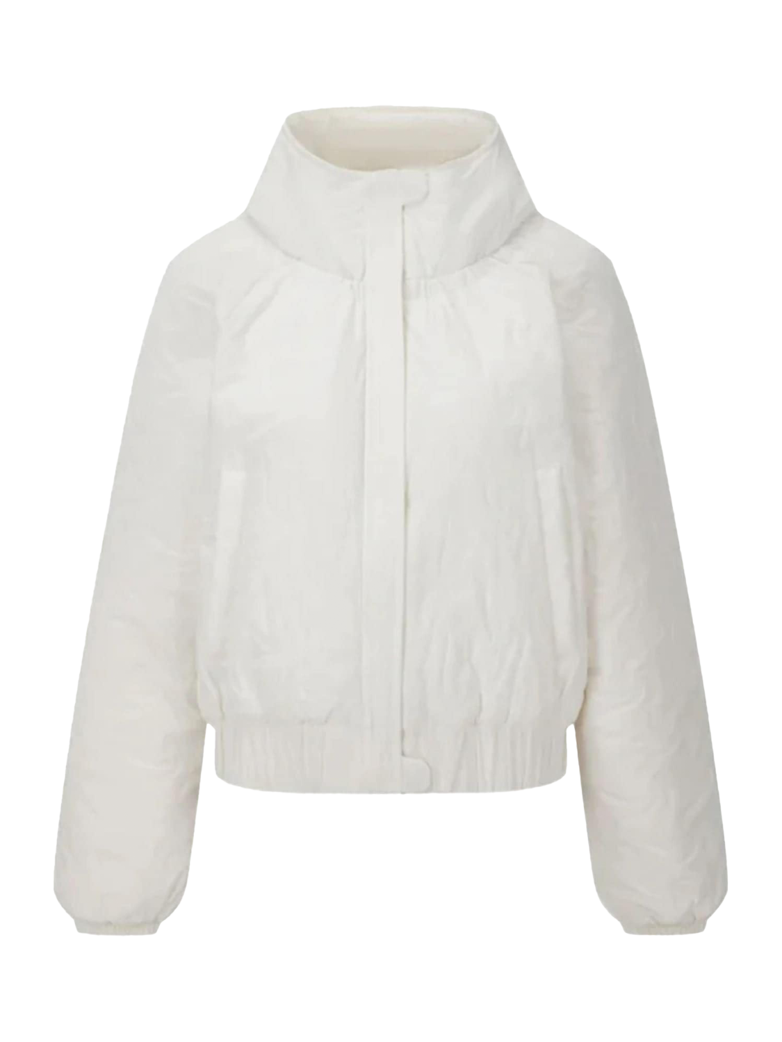 Product image 4 of 5, which shows Bosideng Floral Stitch Cropped Down Jacket, White, 6