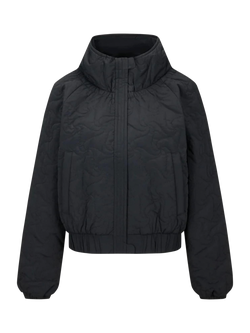 Bosideng Floral Stitch Cropped Down Jacket - view 2, Black