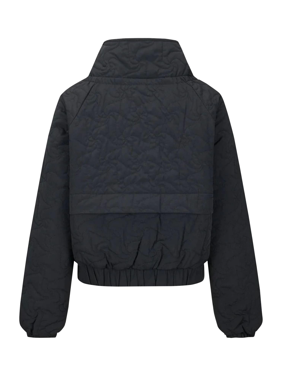 Product image 3 of 5, which shows Bosideng Floral Stitch Cropped Down Jacket, Black, 10