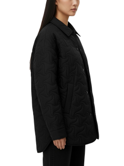 Bosideng Floral Stitch Goose Down Shacket - view 2, Black