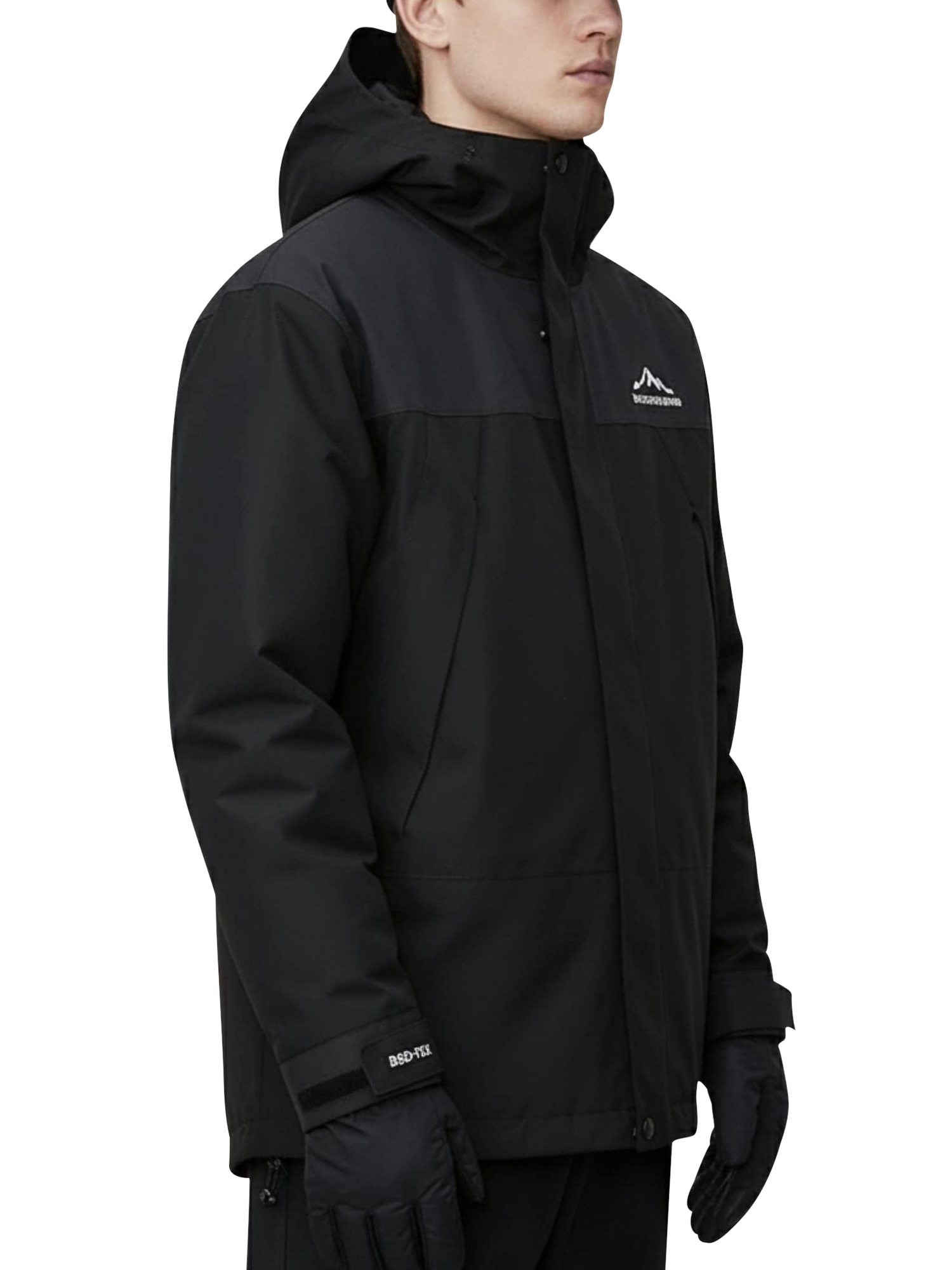 Product image 2 of 5, which shows Bosideng 3 in 1 All Weather Plus Down Jacket, Black, XL