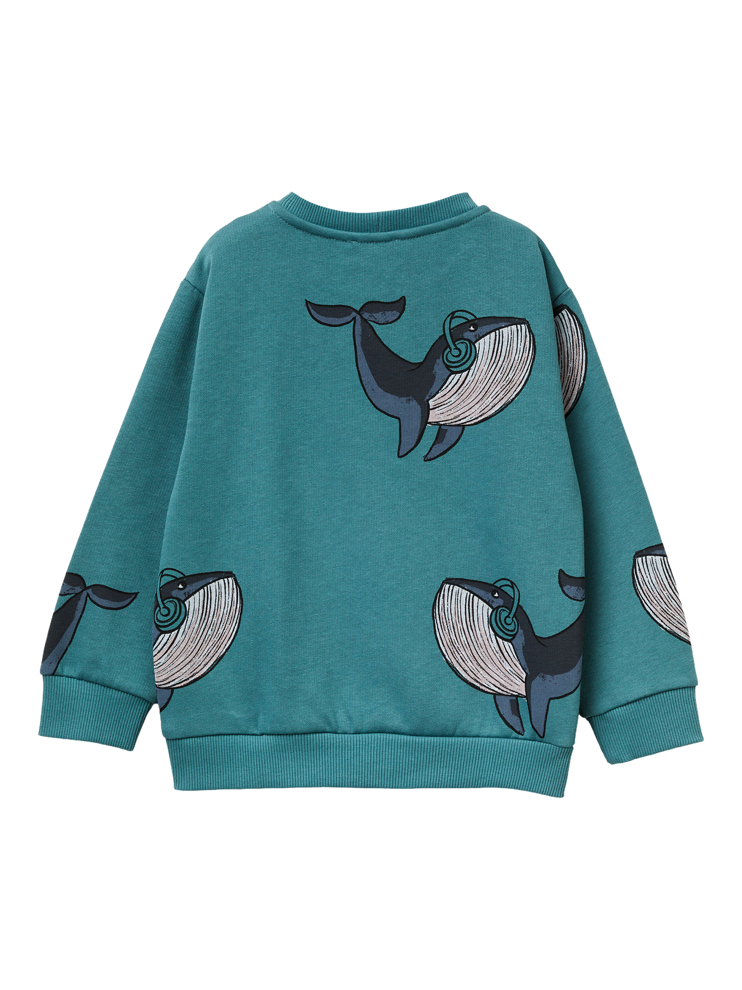 Product image 2 of 3, which shows Benetton Kids' Cotton Blend Crew Neck Sweatshirt, Multi, 3-4 years