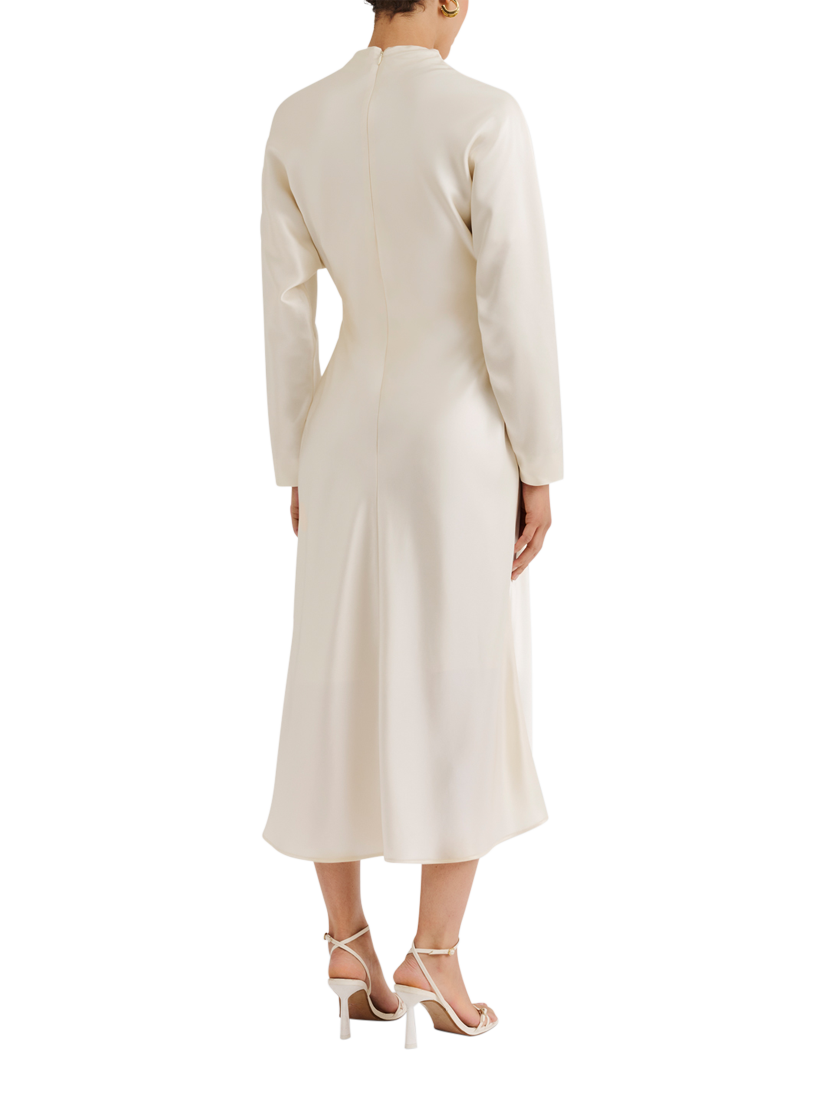 Product image 2 of 5, which shows Malina Zora Midi Dress, Vanilla, 8