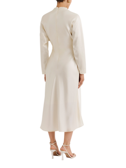 Malina Zora Midi Dress, Vanilla - view 2, Vanilla