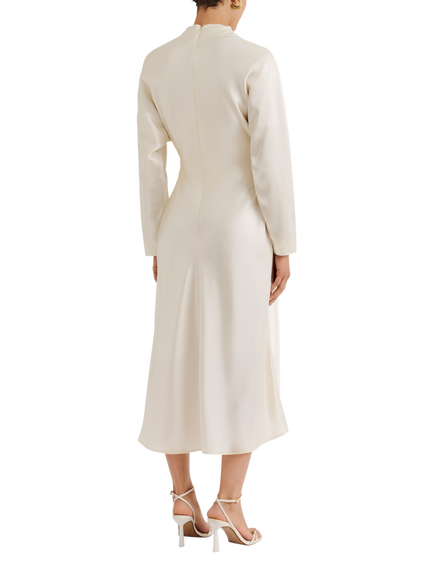 Malina Zora Midi Dress, Vanilla - view 2, Vanilla