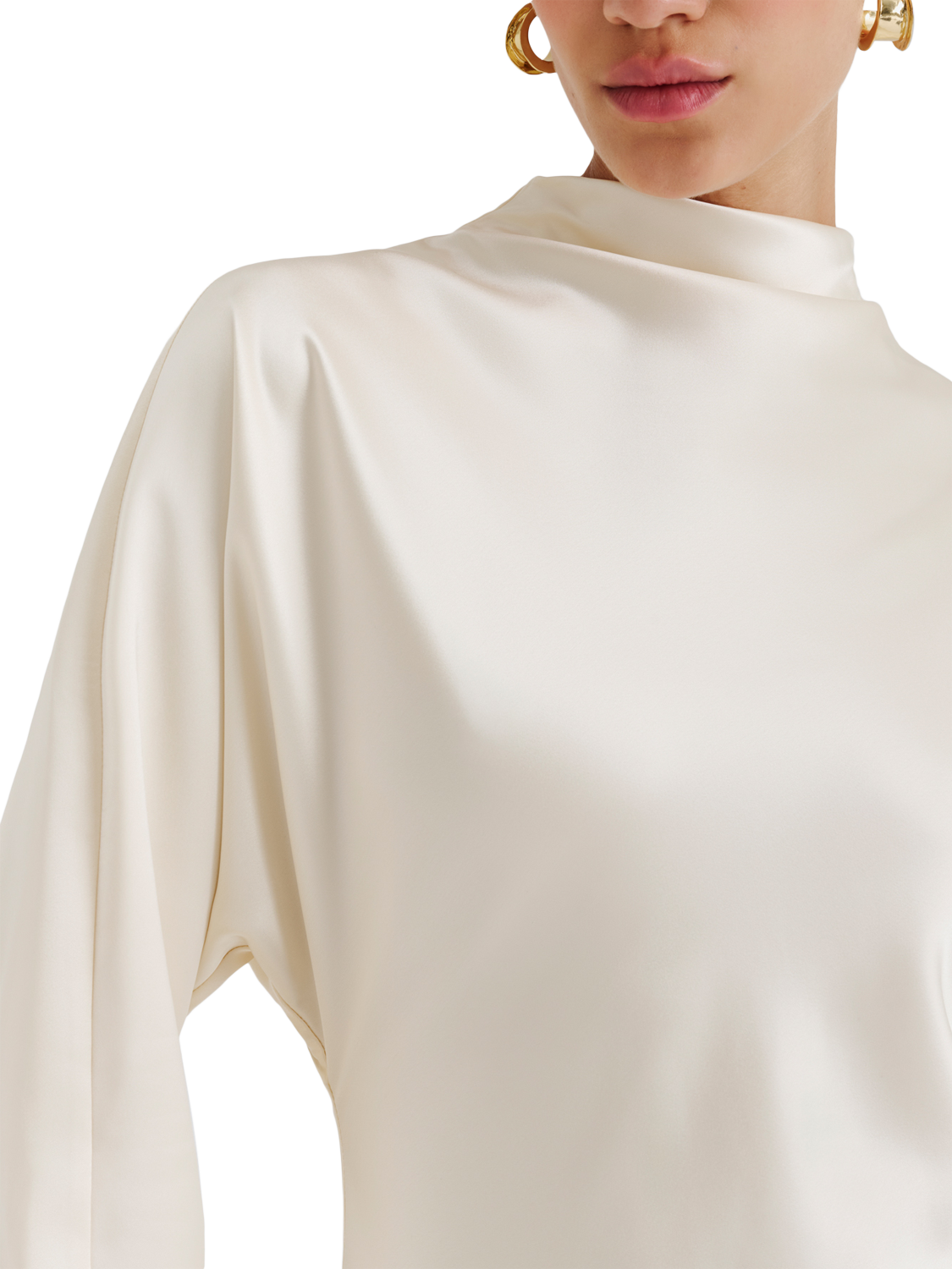 Product image 3 of 5, which shows Malina Zora Midi Dress, Vanilla, 8