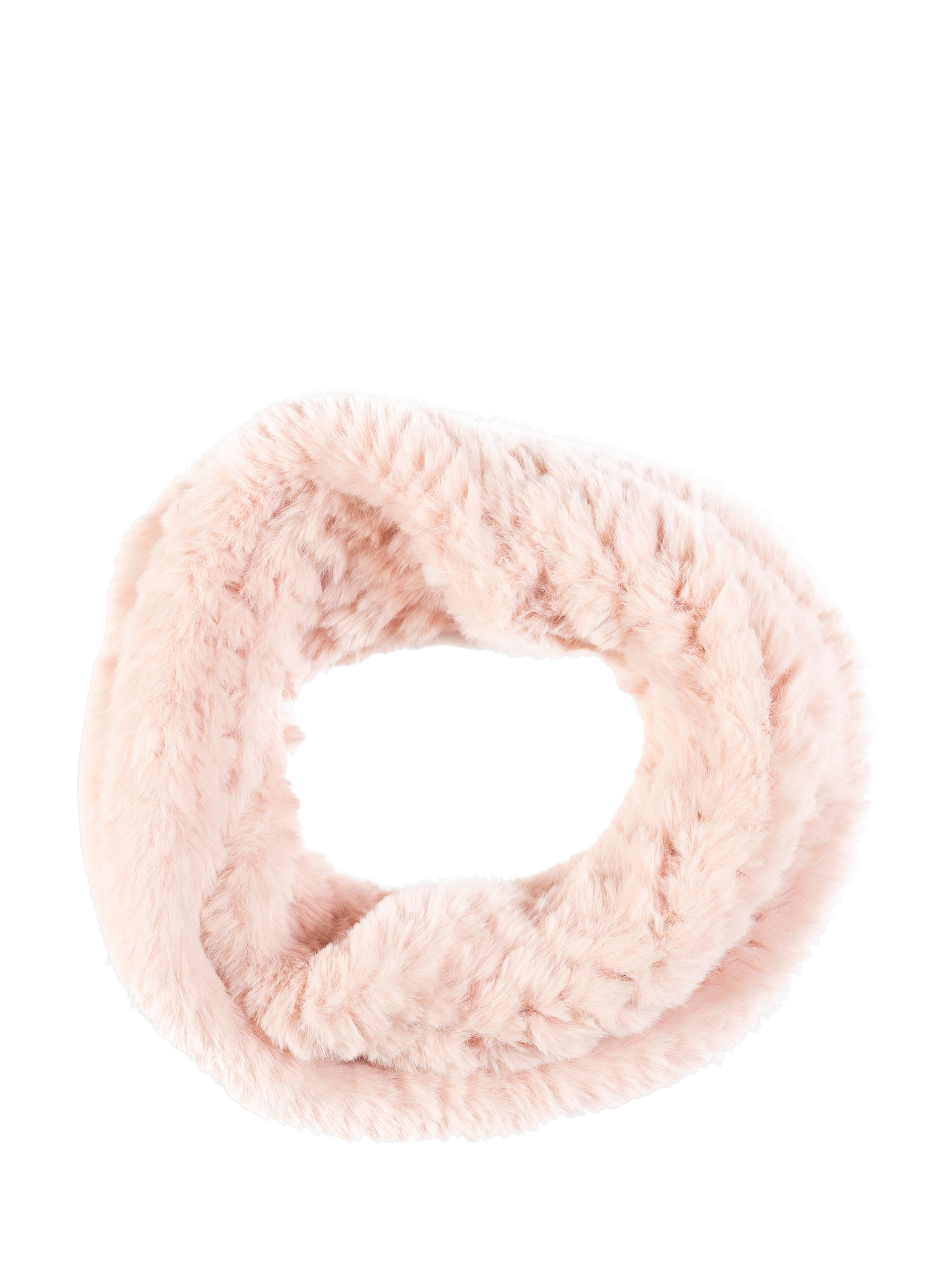 Product image 4 of 4, which shows chesca Faux Fur Snood, Soft Pink, One Size