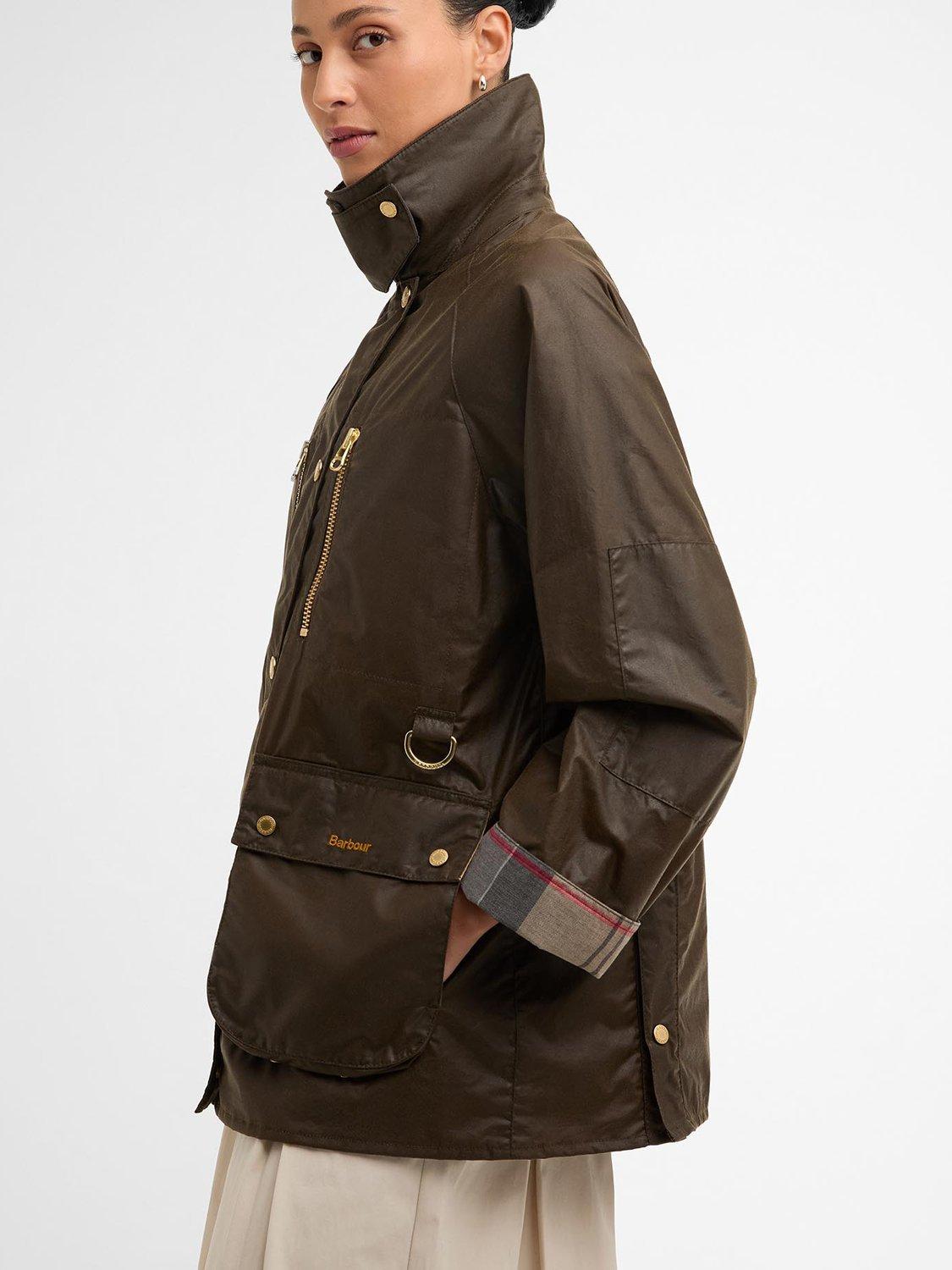 Product image 6 of 7, which shows Barbour Argill Wax Jacket, Dark Green, 8